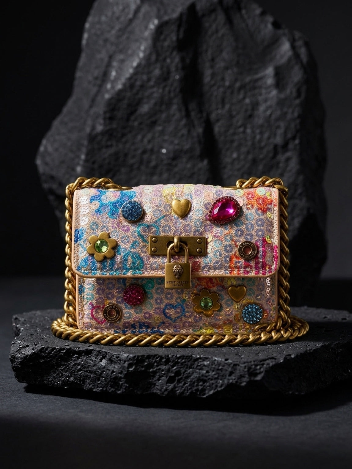 Kurt Geiger Mini Kensington Crossbody, Multicolor