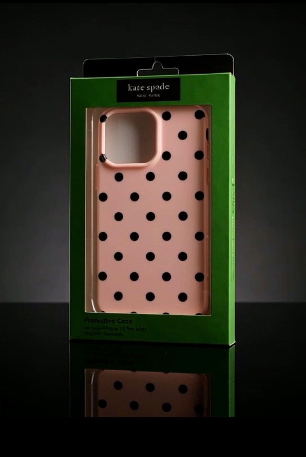 Kate Spade New York Protective Case for iPhone 15 Pro Max - Pink Polka Dot