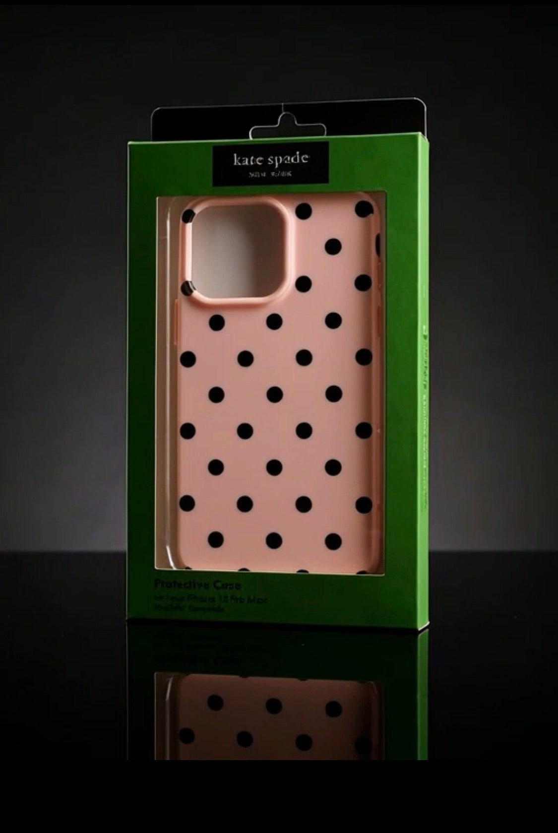 Kate Spade New York Protective Case for iPhone 15 Pro Max - Pink Polka Dot