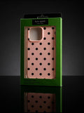 Kate Spade New York Protective Case for iPhone 15 Pro Max - Pink Polka Dot