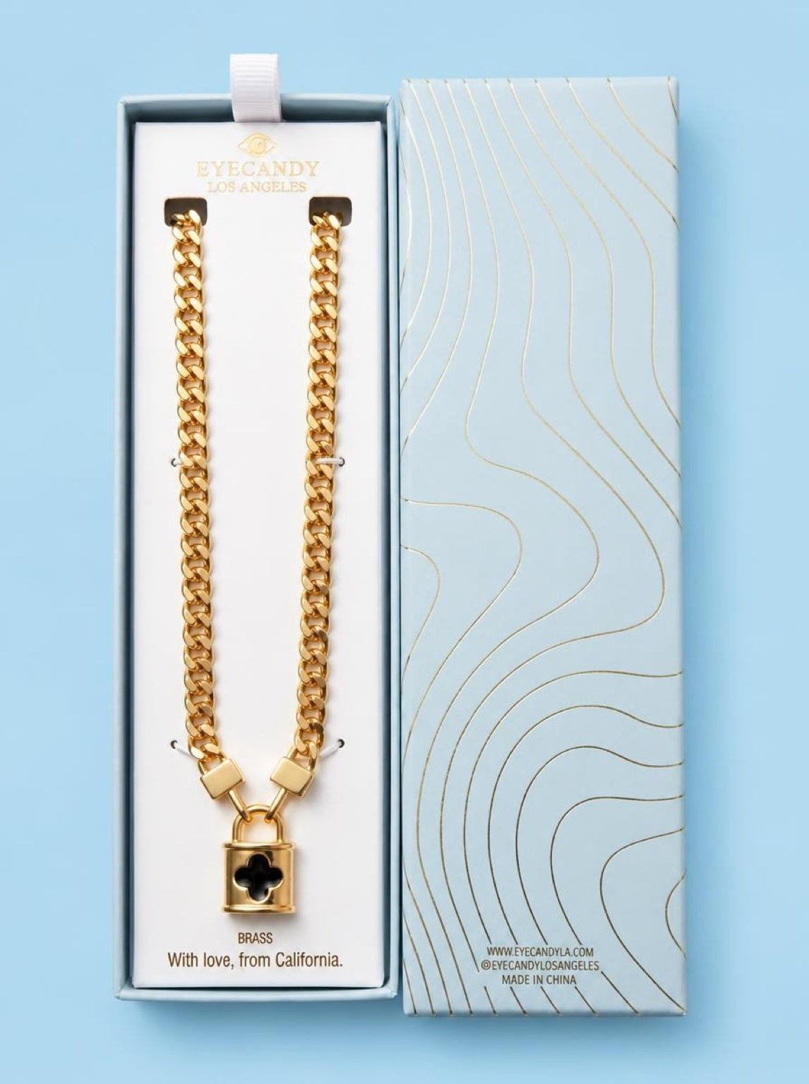 Gold-Tone Black Pendant Toggle Necklace