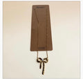 18K Gold PVD Plated Bow Necklace with Pearl Detail – Stainless Steel